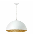 Lámpara colgante decorativa Faro Magma E27 blanco y oro