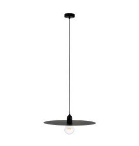 Lámpara colgante decorativa Faro Plat E27 negra