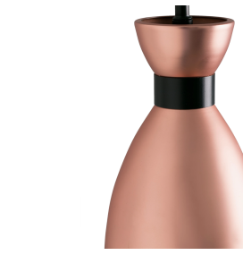 Lámpara colgante decorativa Faro Retro E14 cobre y negra