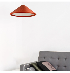 Lámpara colgante decorativa Faro Saigon 700 negra y terracota