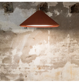 Lámpara colgante decorativa Faro Saigon 700 negra y terracota