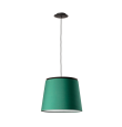 Lámpara colgante decorativa Faro Savoy verde y negra