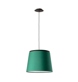 Lámpara colgante decorativa Faro Savoy verde y negra