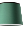 Lámpara colgante decorativa Faro Savoy verde y negra