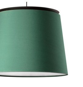 Lámpara colgante decorativa Faro Savoy verde y negra