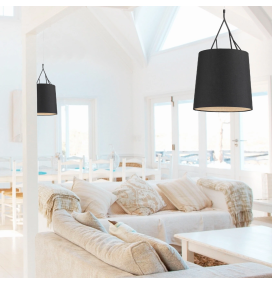 Lámpara colgante decorativa Faro Tree negra