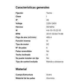 Ventilador de techo Faro Andros marrón DC Ø213,3cm