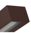 Aplique led de pared Sulion Tisa 12W corten IP65