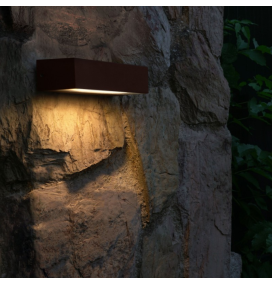 Aplique led de pared Sulion Tisa 12W corten IP65