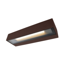 Aplique led de pared Sulion Tisa 12W corten IP65