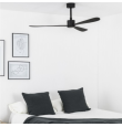 Ventilador de techo Faro Amelia negro sin luz DC