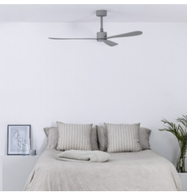 Ventilador de techo Faro Amelia gris sin luz DC