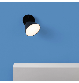 Aplique de pared led Faro Flash 10W negro