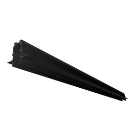 Carril para focos magnéticos 48V de empotrar 2m negro