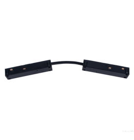 Conector latiguillo para unión de carriles magnéticos negro