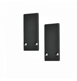 Tapas finales para carril de superficie Slim magnético negro