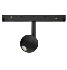 Foco led carril magnético Bola 7W negro