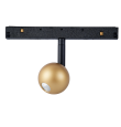 Foco led carril magnético Bola 7W negro/oro