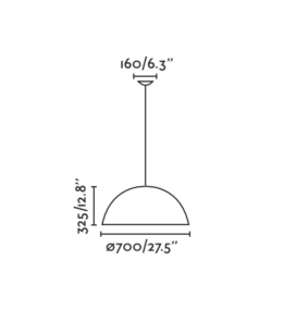 Lámpara colgante decorativa Faro Magma E27 blanco y oro