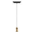 Foco colgante led carril magnético 12W negro/oro