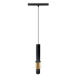 Foco colgante led carril magnético 7W negro/oro dimmable
