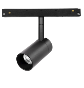 Foco led carril magnético 5W negro/oro