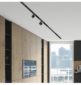 Foco led carril magnético Bola 7W negro