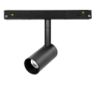 Foco led carril magnético 5W negro dimmable