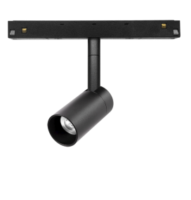Foco led carril magnético 5W negro dimmable