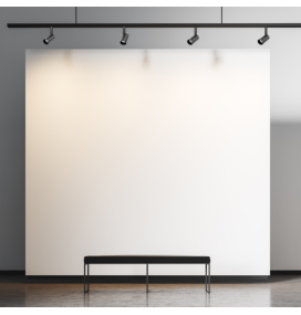 Foco led carril magnético 5W negro dimmable