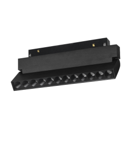 Foco lineal led carril magnético 20W negro