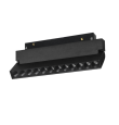 Foco lineal led carril magnético 20W negro