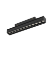 Foco lineal COB led carril magnético 12W negro