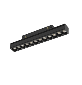 Foco lineal COB led carril magnético 12W negro