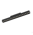 Foco lineal COB led carril magnético 18W negro