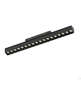 Foco lineal COB led carril magnético 18W negro