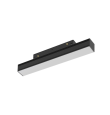 Foco lineal difusor led carril magnético 8W negro