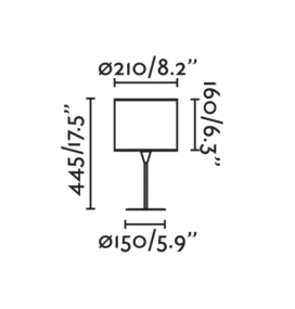Lámpara de sobremesa Faro Mambo S E27