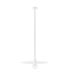 Lámpara colgante decorativa Faro Plat E27 blanca