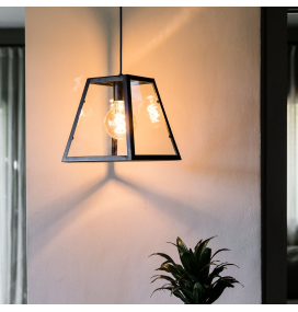 Lámpara colgante decorativa Faro Rose negra