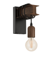 Aplique de pared Eglo Townshend 4 marrón y negro