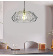Lámpara colgante decorativa Eglo Carlton 2 negra