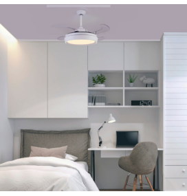 Ventilador led de techo Jueric Niza blanco