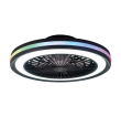 Ventilador de techo led Mantra Gamer 7862 CCT+RGB negro 