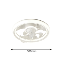 Ventilador led de techo Jueric Baku 30W blanco