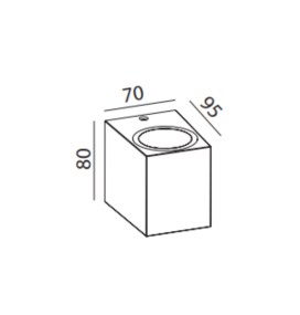 Aplique led Mantra Kandanchú 6517 blanco