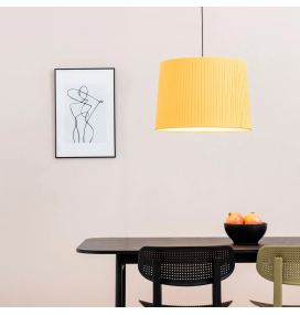 Lámpara colgante decorativa Faro Samba amarilla y negra