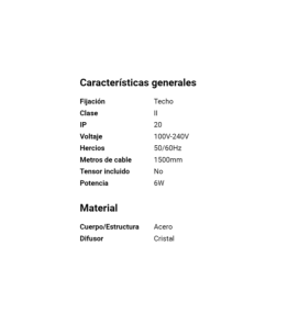 Lámpara colgante decorativa Faro Side 200 negra y cobre