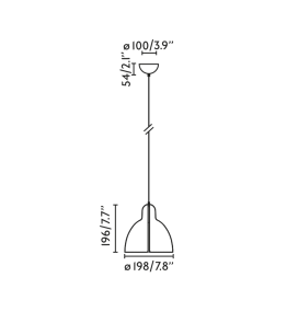 Lámpara colgante decorativa Faro Venice negra
