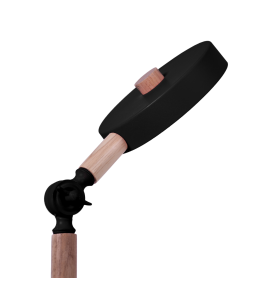 Flexo led Luppa negro y madera 12W